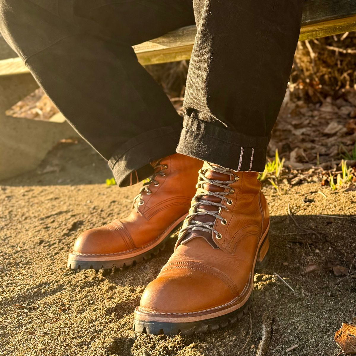 Photo by Ed on March 28, 2026 of the Nicks MTO in Horween Light Natural Dublin.