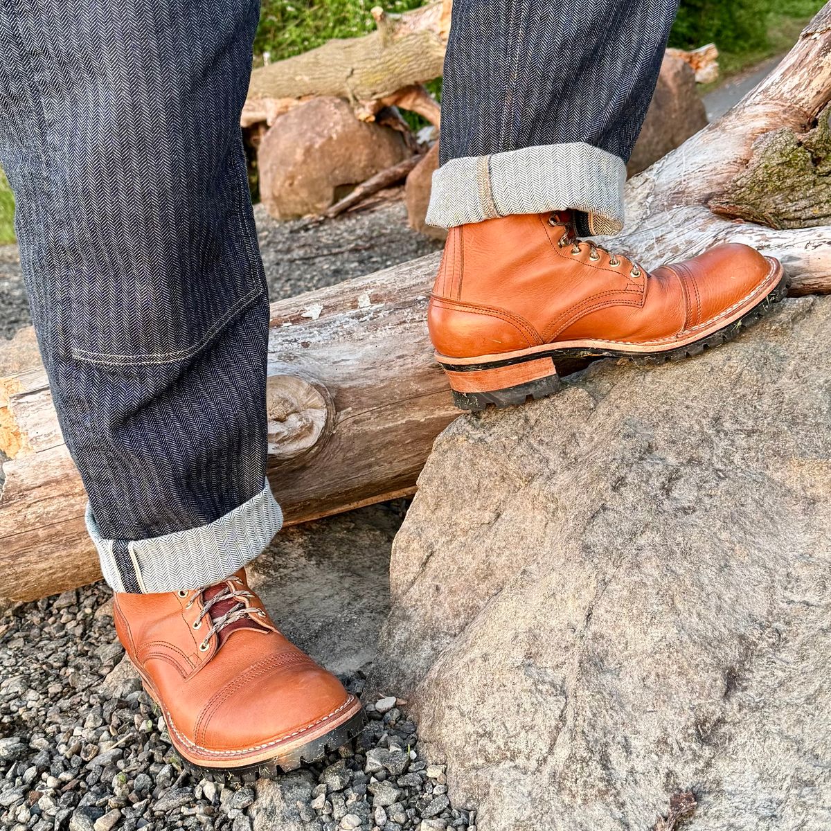 Photo by Ed on May 8, 2026 of the Nicks MTO in Horween Light Natural Dublin.