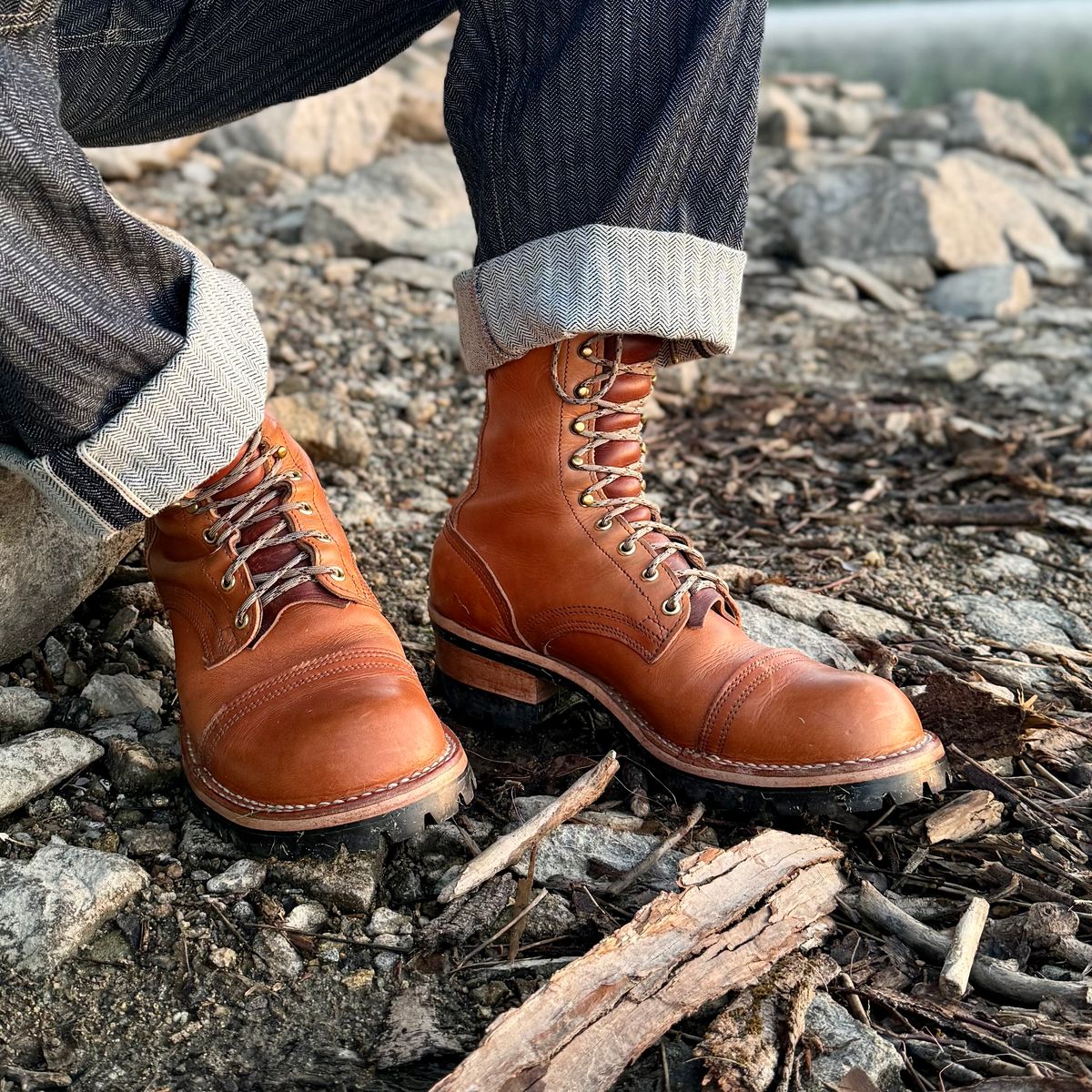 Photo by Ed on May 8, 2026 of the Nicks MTO in Horween Light Natural Dublin.
