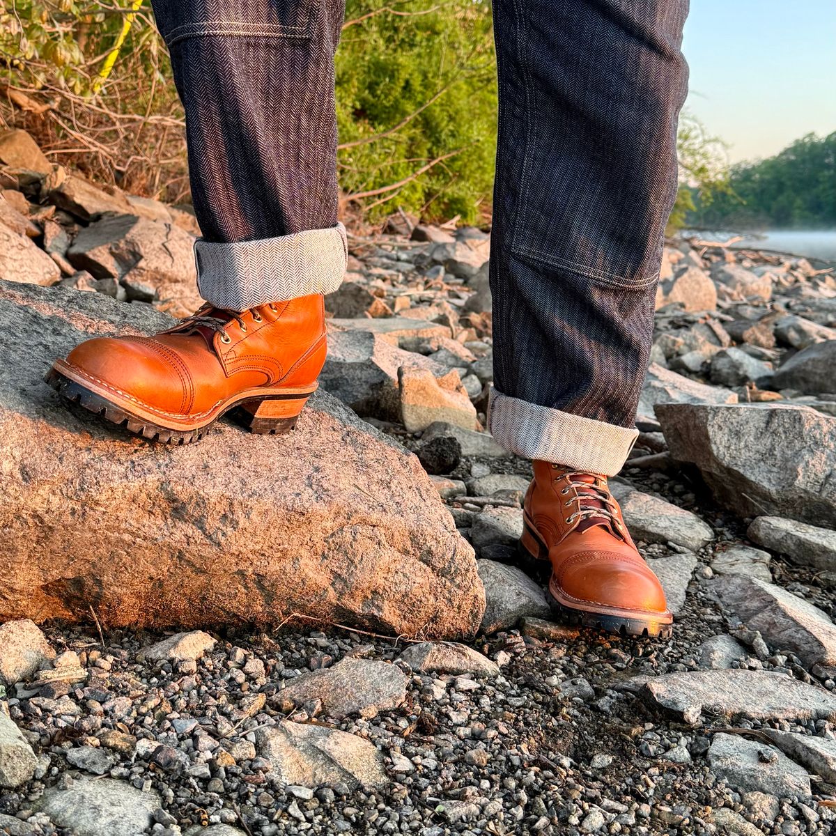 Photo by Ed on May 8, 2026 of the Nicks MTO in Horween Light Natural Dublin.