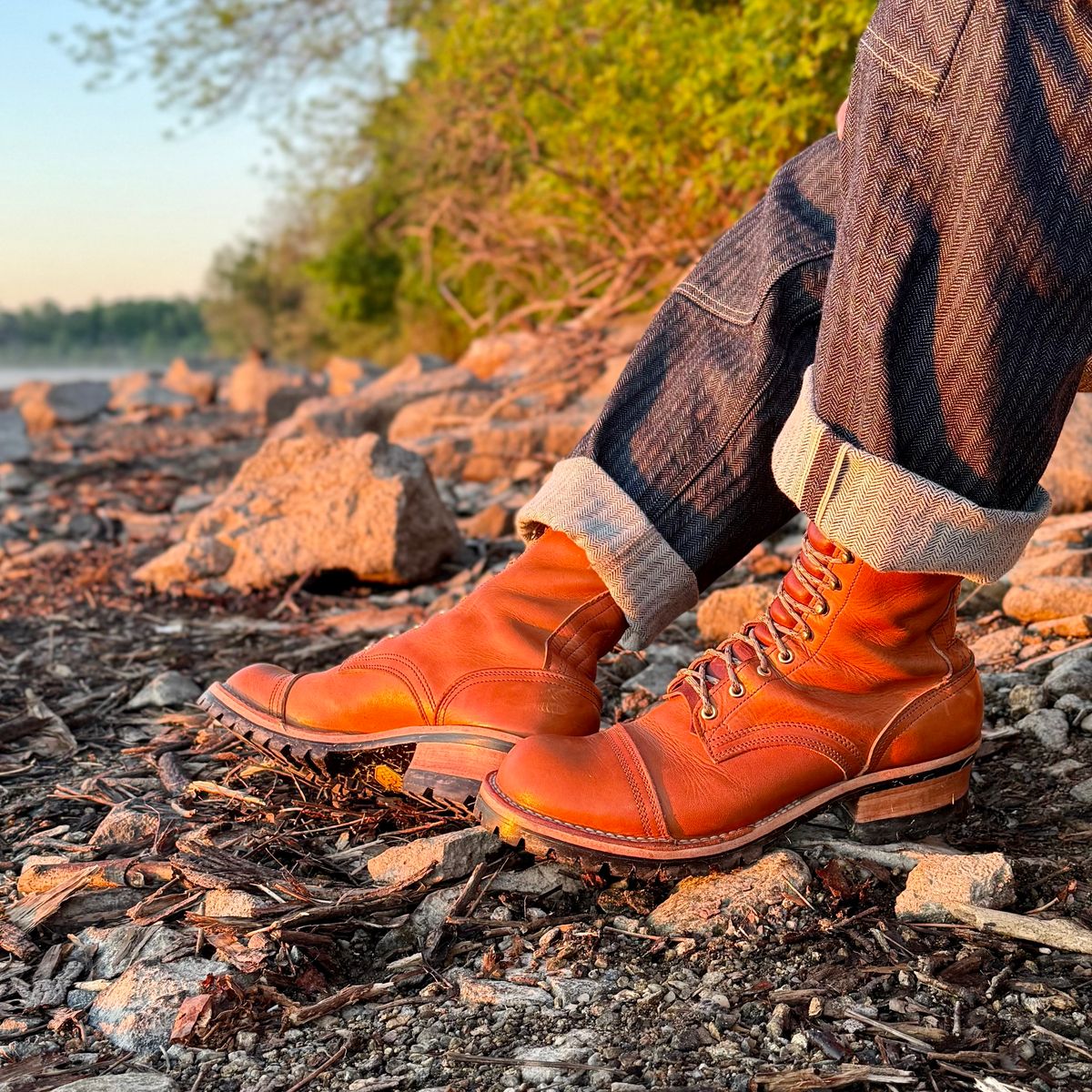 Photo by Ed on May 8, 2026 of the Nicks MTO in Horween Light Natural Dublin.