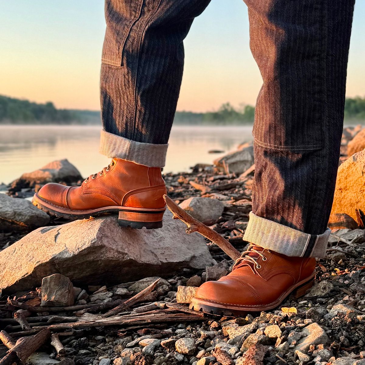 Photo by Ed on May 8, 2026 of the Nicks MTO in Horween Light Natural Dublin.
