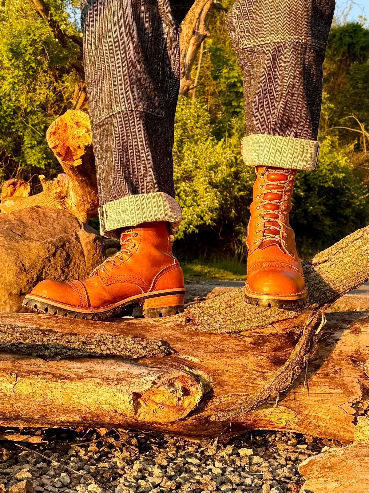 Photo by Ed on May 8, 2026 of the Nicks MTO in Horween Light Natural Dublin.