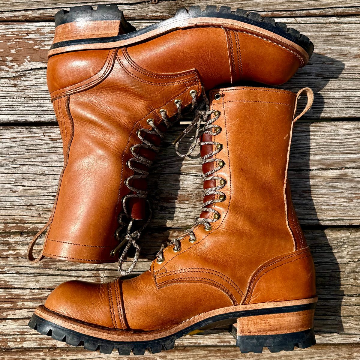 Photo by Ed on June 12, 2026 of the Nicks MTO in Horween Light Natural Dublin.