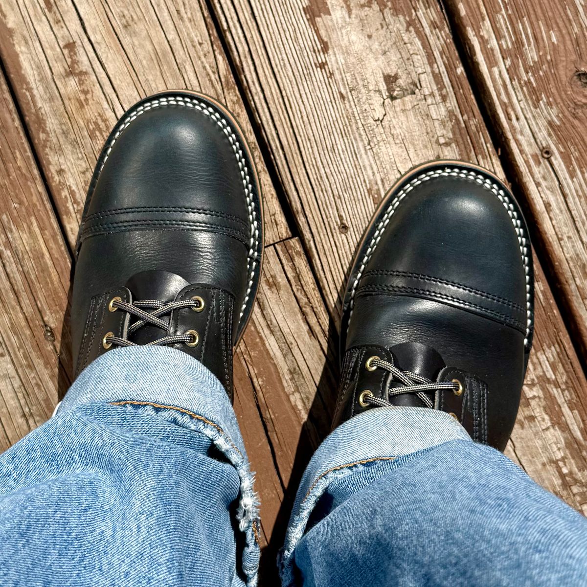 Photo by Ed on April 23, 2026 of the Nicks Robert in Roanoke Denim.