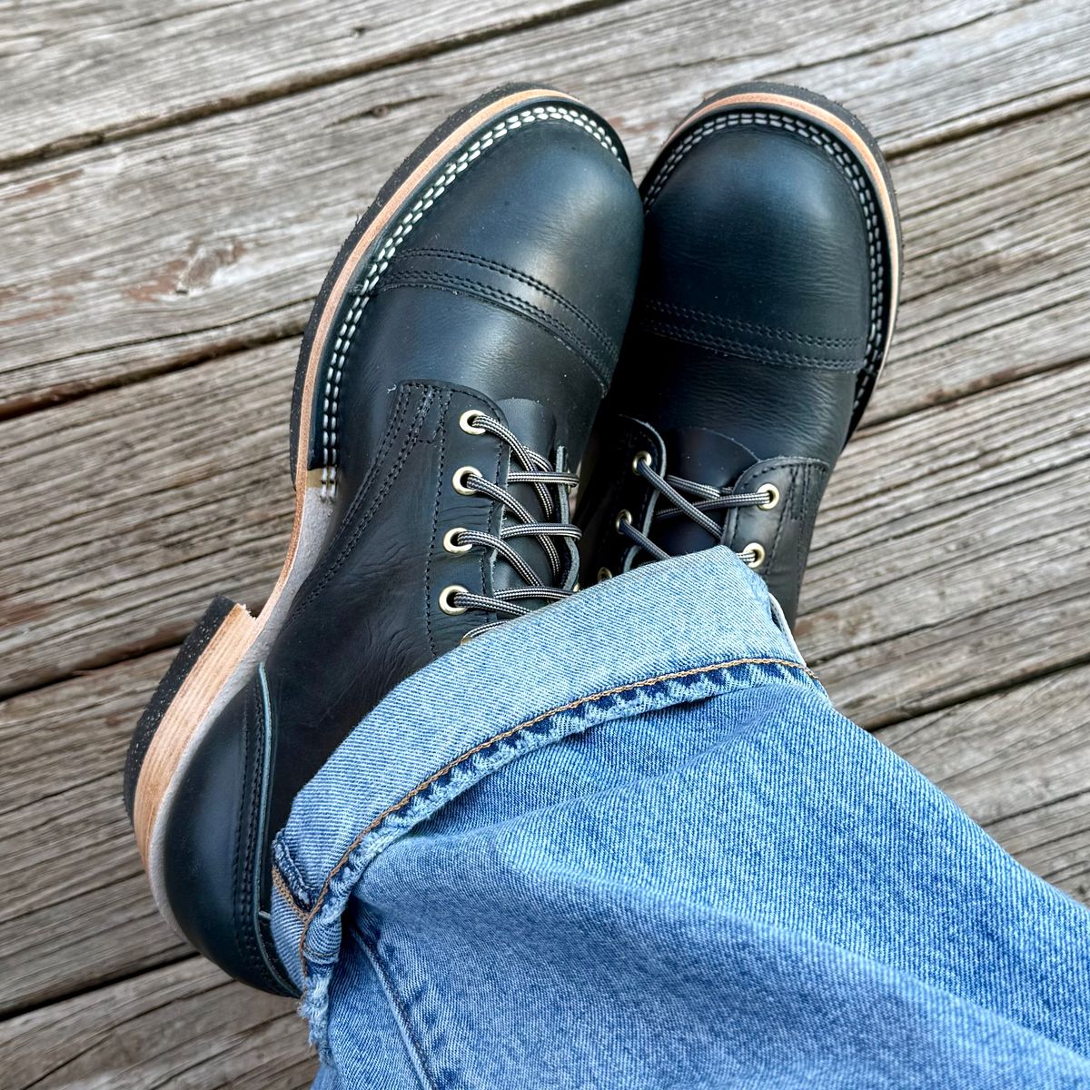 Photo by Ed on April 22, 2026 of the Nicks Robert in Roanoke Denim.