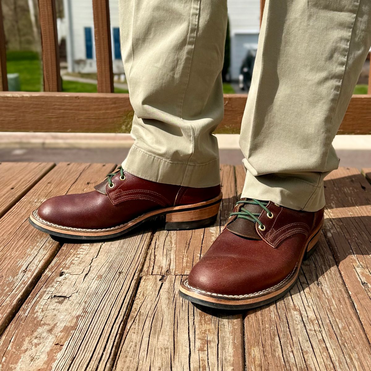 Photo by Ed on March 30, 2026 of the Nicks MTO in Horween Tan Waxed Flesh.