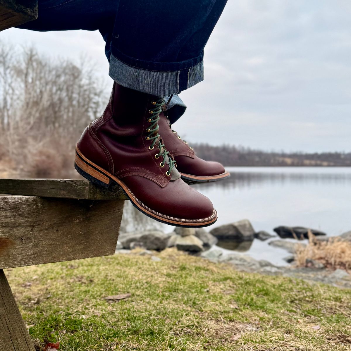 Photo by Ed on March 19, 2026 of the Nicks MTO in Horween Tan Waxed Flesh.
