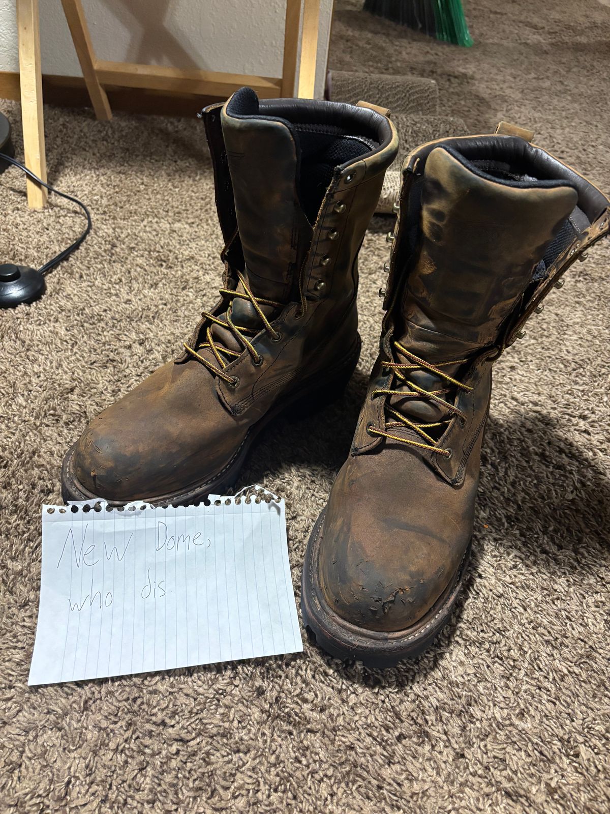 Photo by mylordchanel on October 3, 2025 of the Red Wing Loggermax in Red Wing Leather & Nubuck.