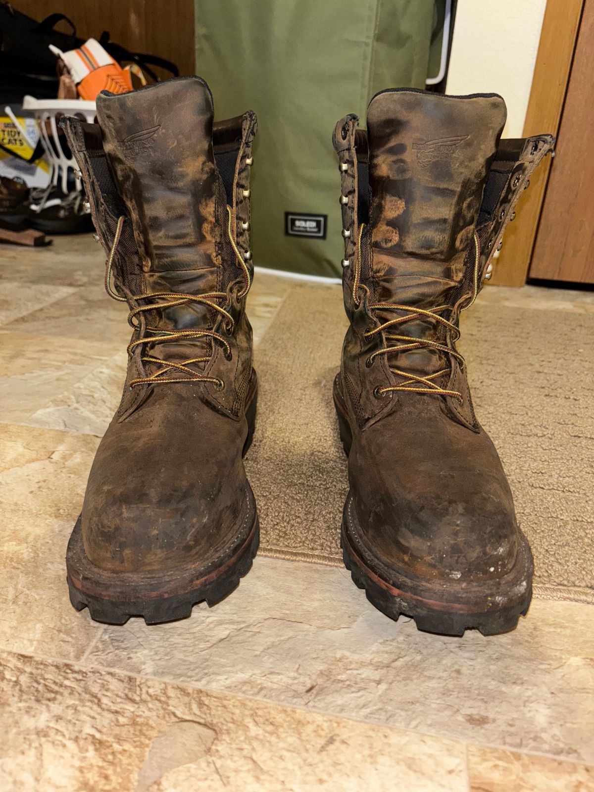 Photo by mylordchanel on November 4, 2025 of the Red Wing Loggermax in Red Wing Leather & Nubuck.