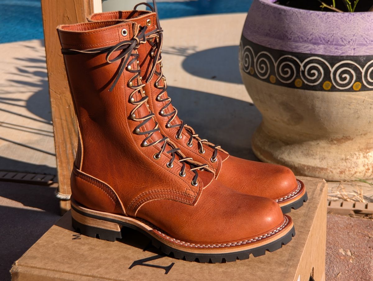 Photo by rayminazzi on September 28, 2025 of the Nicks DomePro in Horween English Tan Dublin.