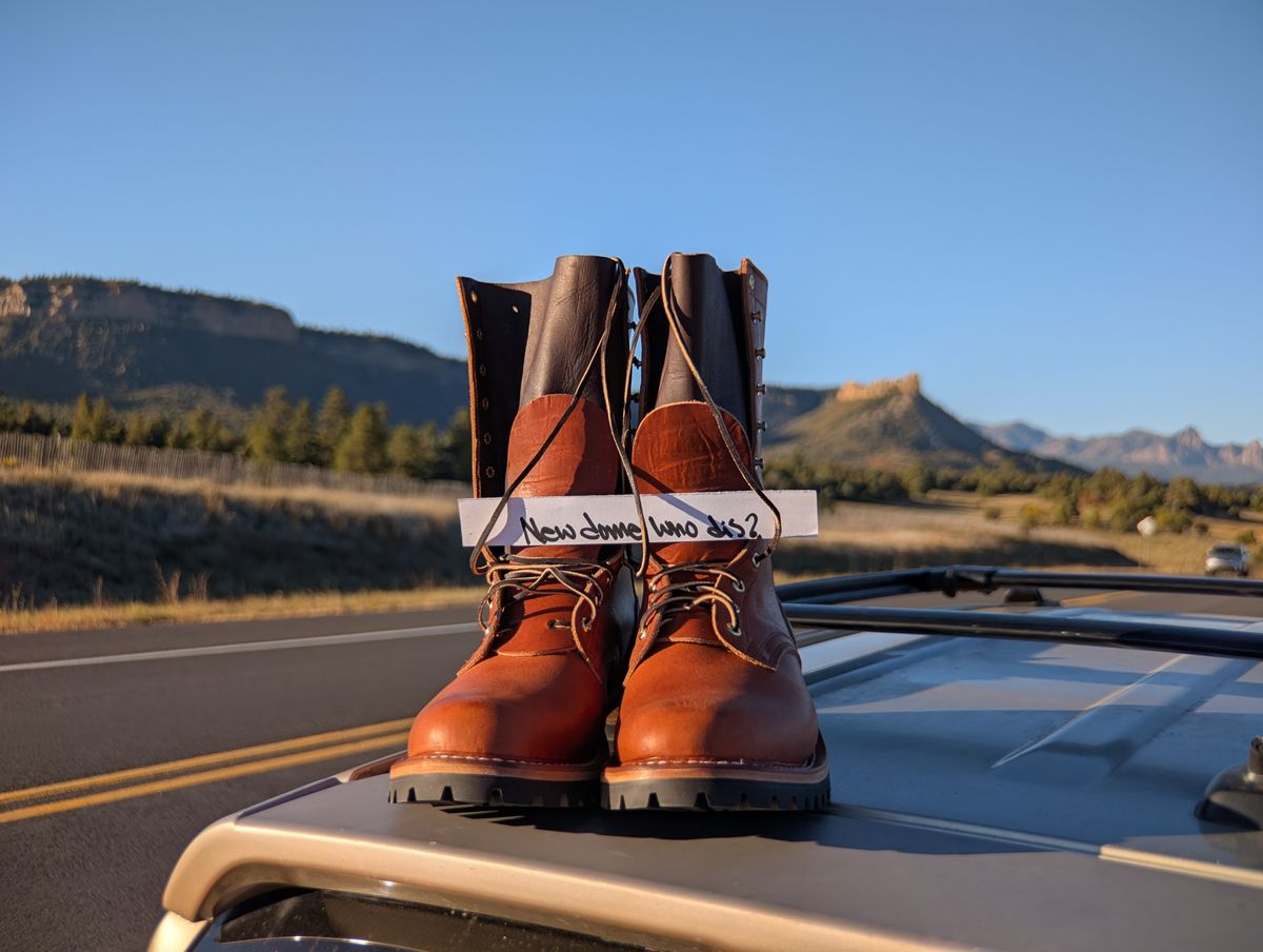 Photo by rayminazzi on October 2, 2025 of the Nicks DomePro in Horween English Tan Dublin.