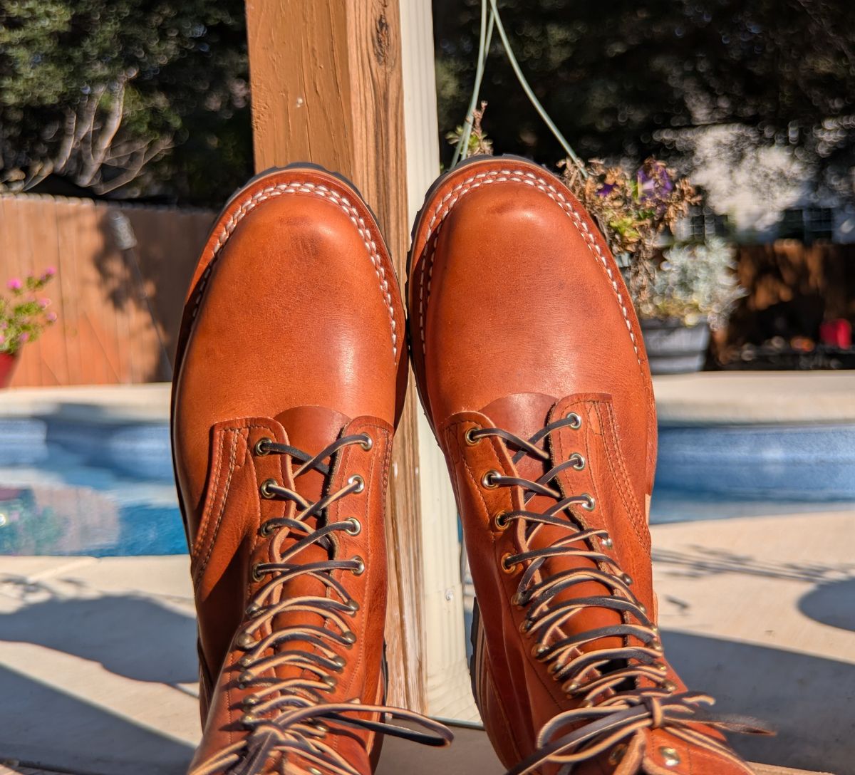 Photo by rayminazzi on September 28, 2025 of the Nicks DomePro in Horween English Tan Dublin.