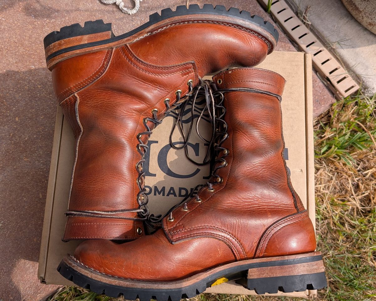 Photo by rayminazzi on November 1, 2025 of the Nicks DomePro in Horween English Tan Dublin.