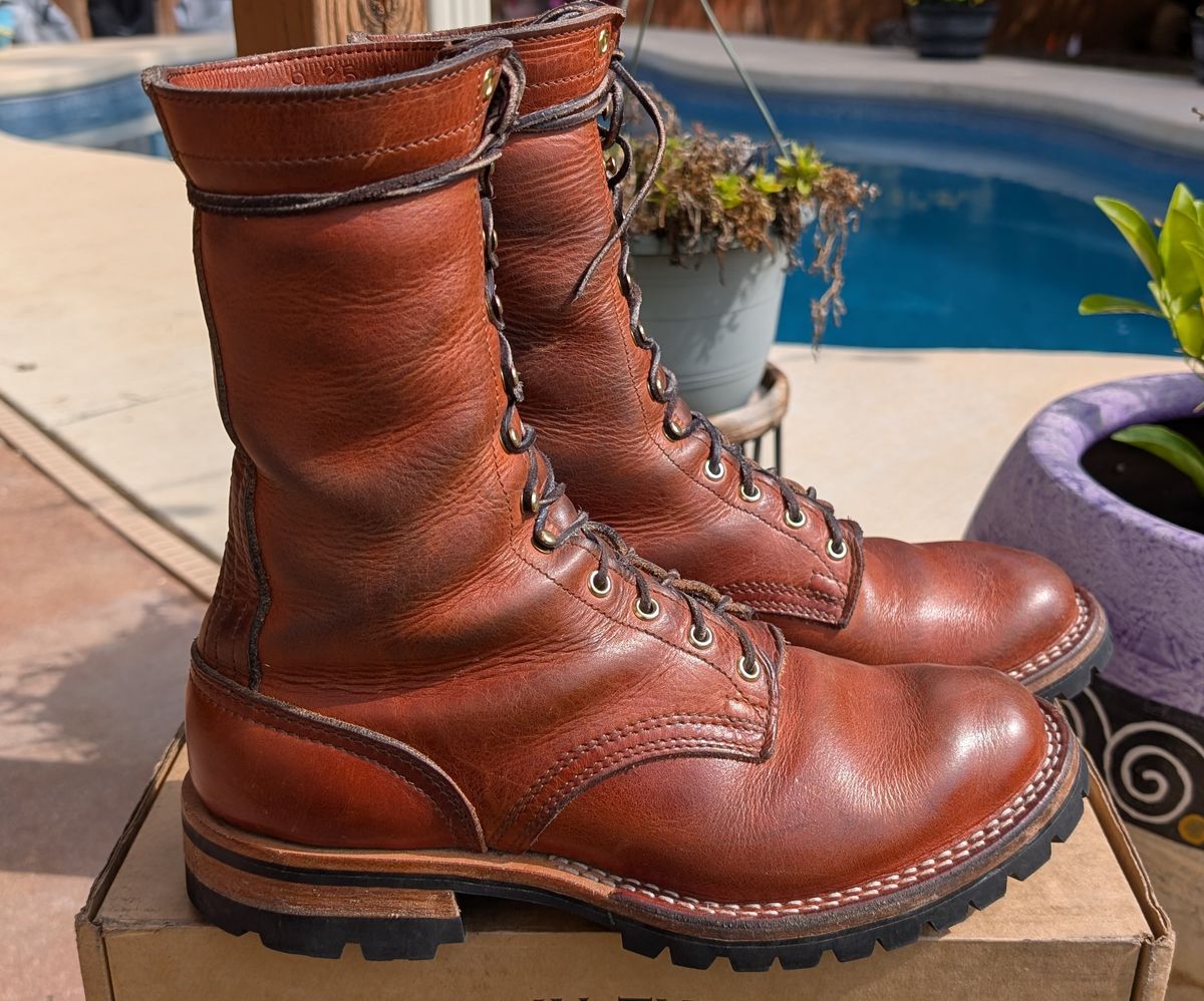 Photo by rayminazzi on November 1, 2025 of the Nicks DomePro in Horween English Tan Dublin.
