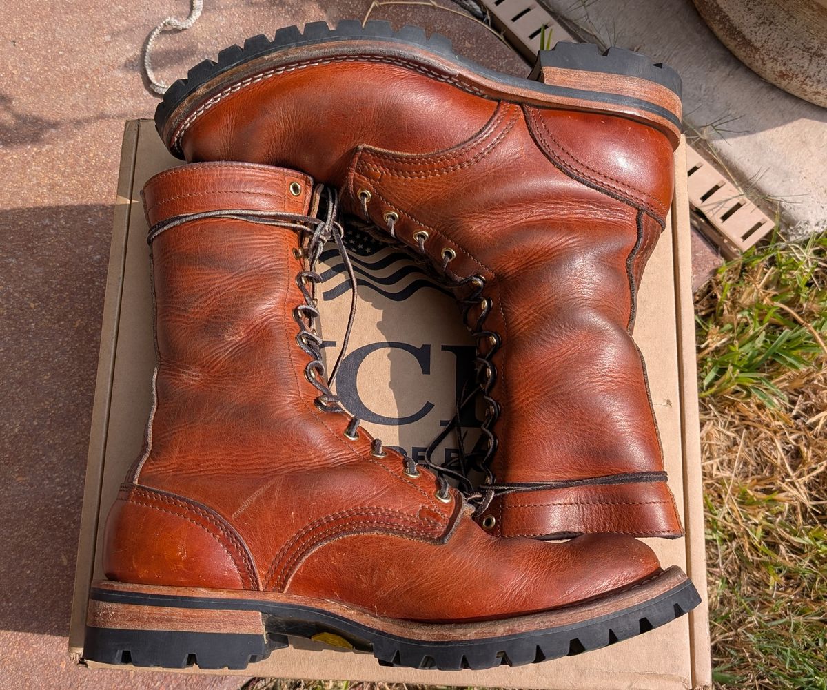 Photo by rayminazzi on November 1, 2025 of the Nicks DomePro in Horween English Tan Dublin.