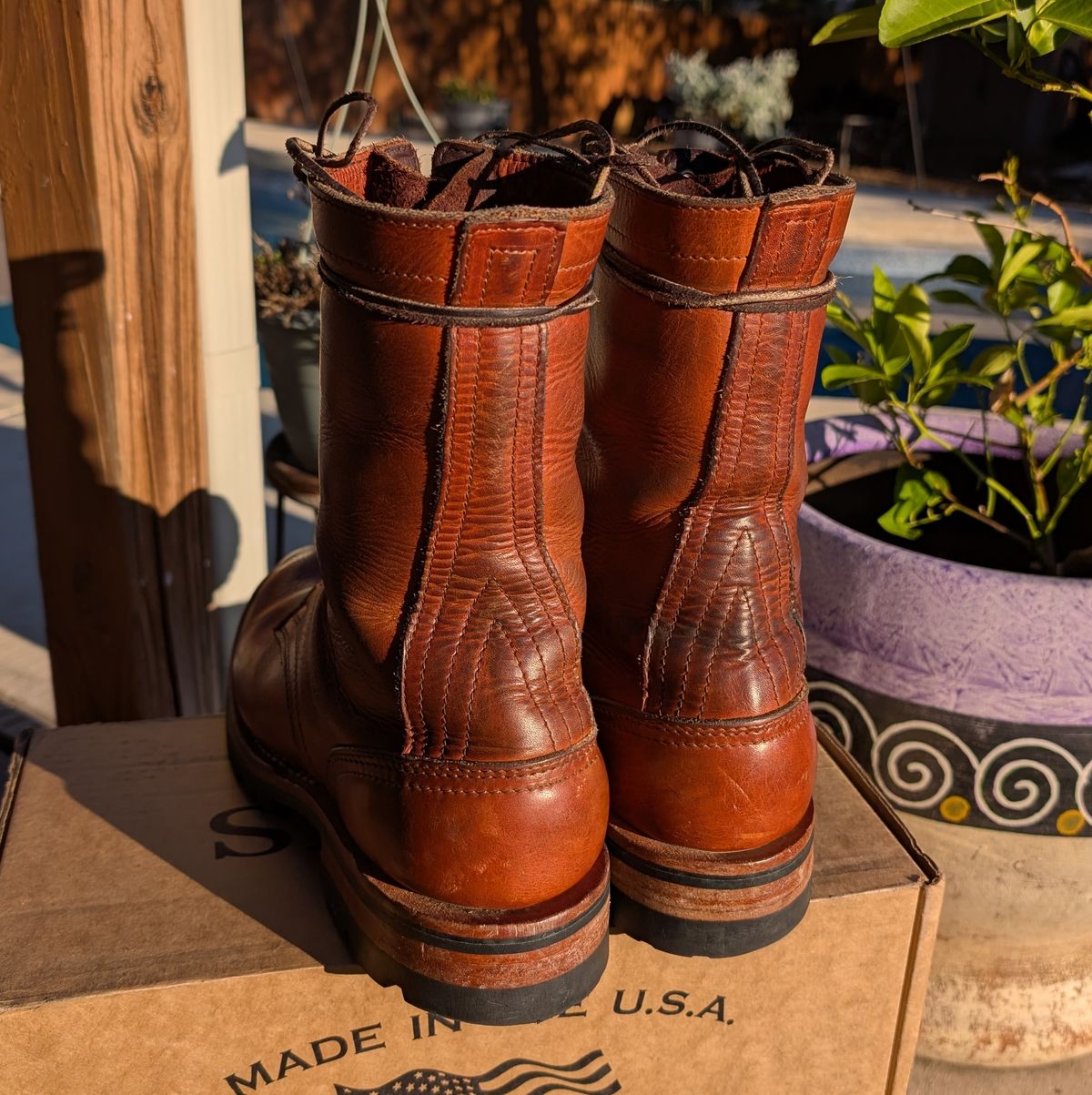 Photo by undertension on December 2, 2025 of the Nicks DomePro in Horween English Tan Dublin.