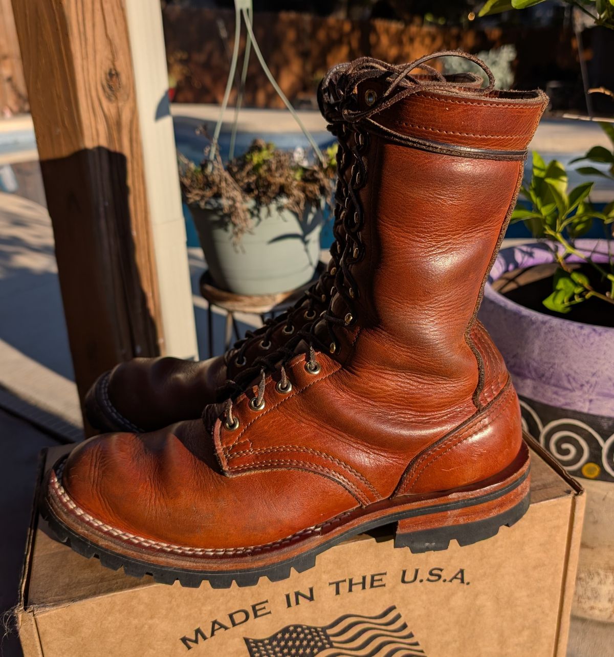 Photo by undertension on December 2, 2025 of the Nicks DomePro in Horween English Tan Dublin.