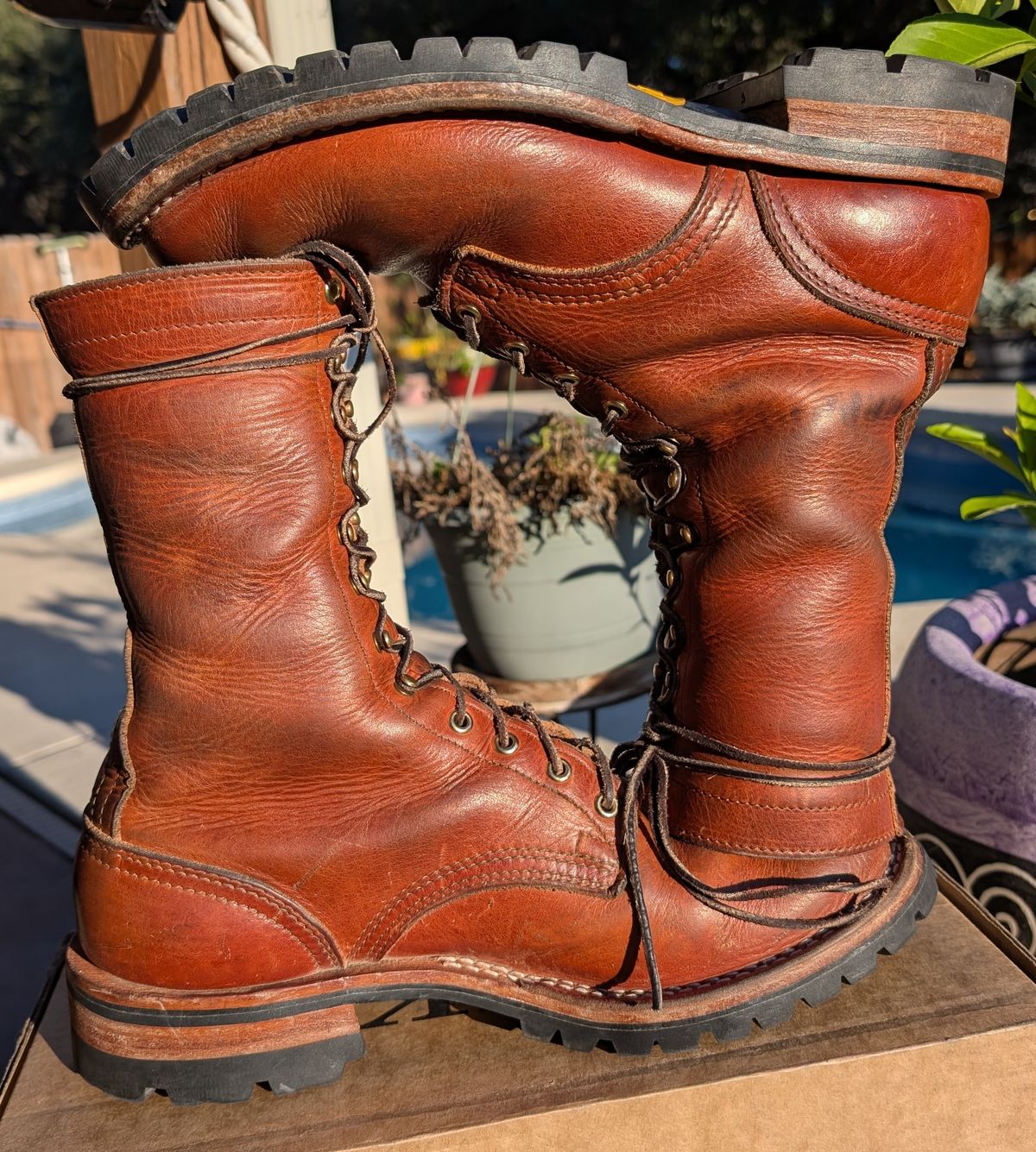 Photo by undertension on December 2, 2025 of the Nicks DomePro in Horween English Tan Dublin.