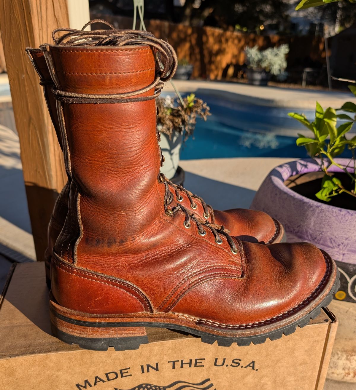 Photo by undertension on December 2, 2025 of the Nicks DomePro in Horween English Tan Dublin.