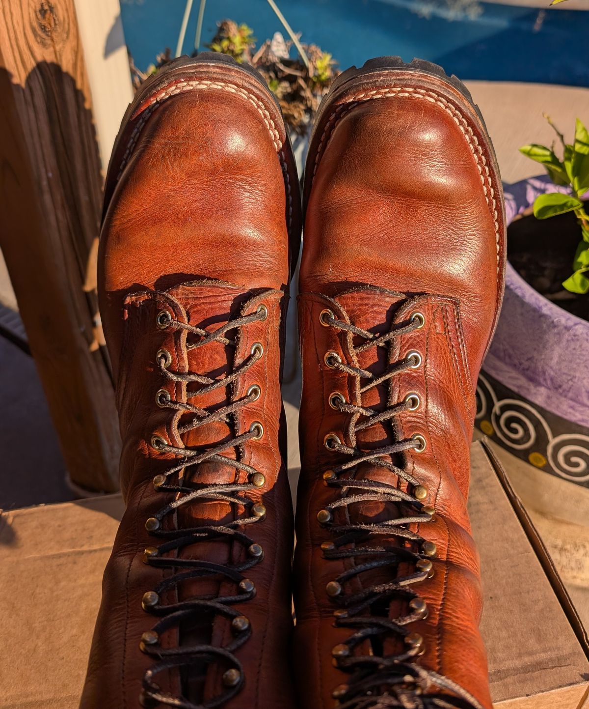 Photo by undertension on December 2, 2025 of the Nicks DomePro in Horween English Tan Dublin.