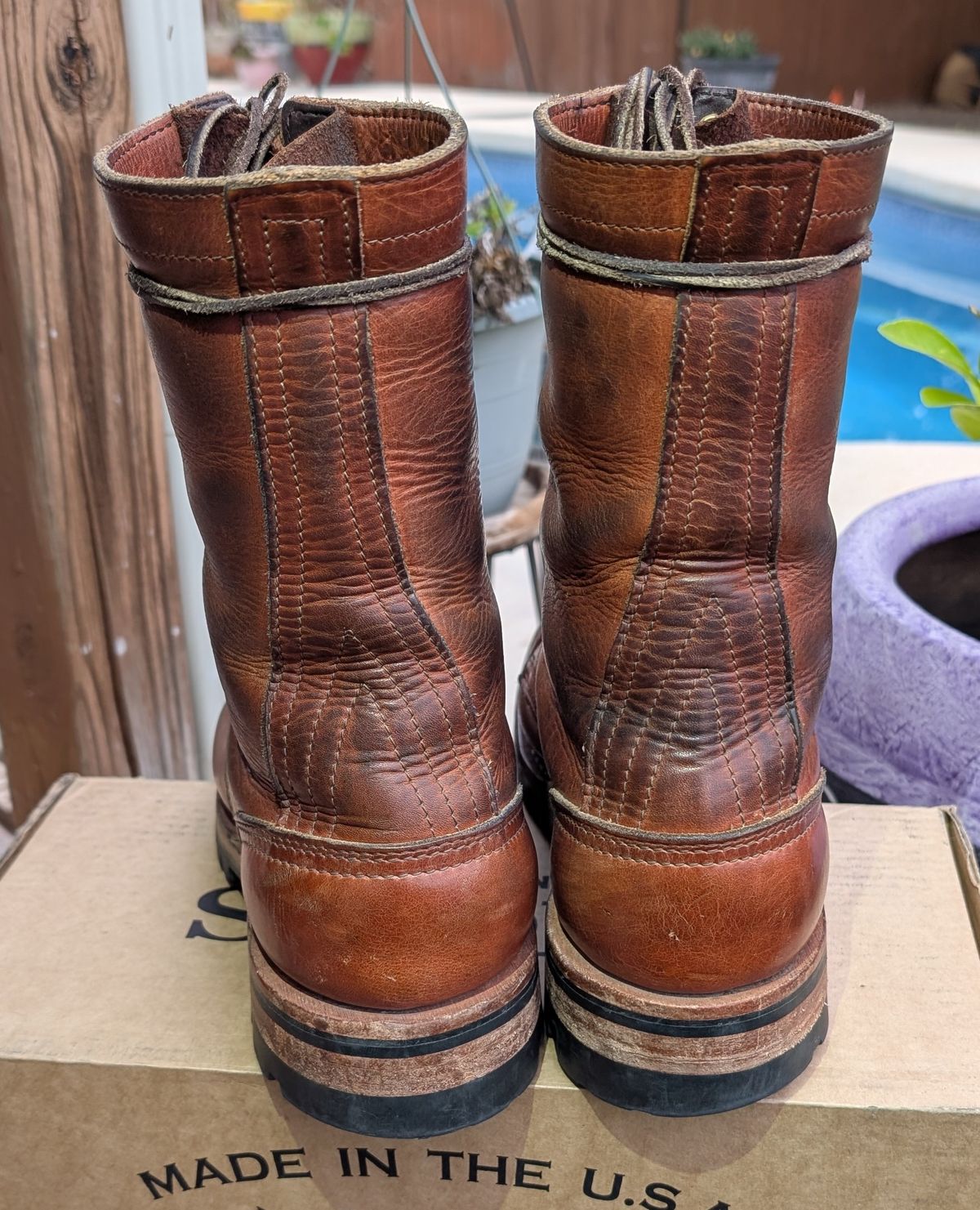 Photo by undertension on January 5, 2026 of the Nicks DomePro in Horween English Tan Dublin.