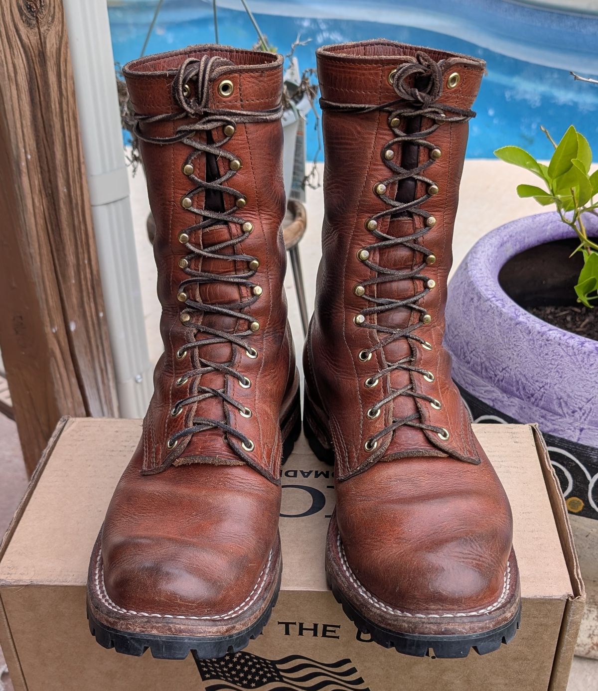 Photo by undertension on January 5, 2026 of the Nicks DomePro in Horween English Tan Dublin.