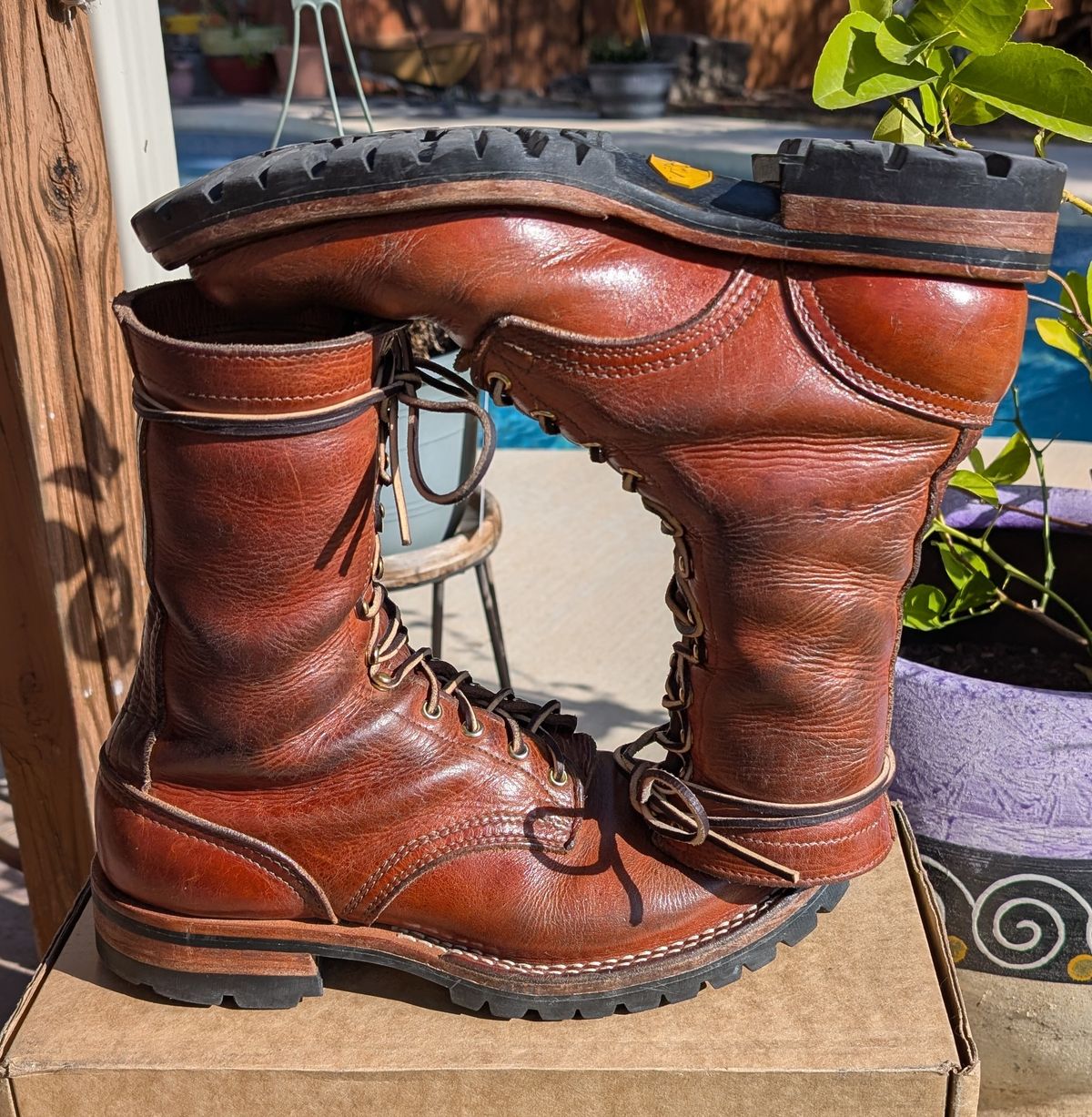 Photo by undertension on January 17, 2026 of the Nicks DomePro in Horween English Tan Dublin.