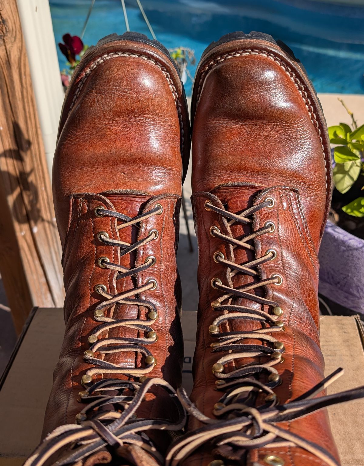 Photo by undertension on January 17, 2026 of the Nicks DomePro in Horween English Tan Dublin.