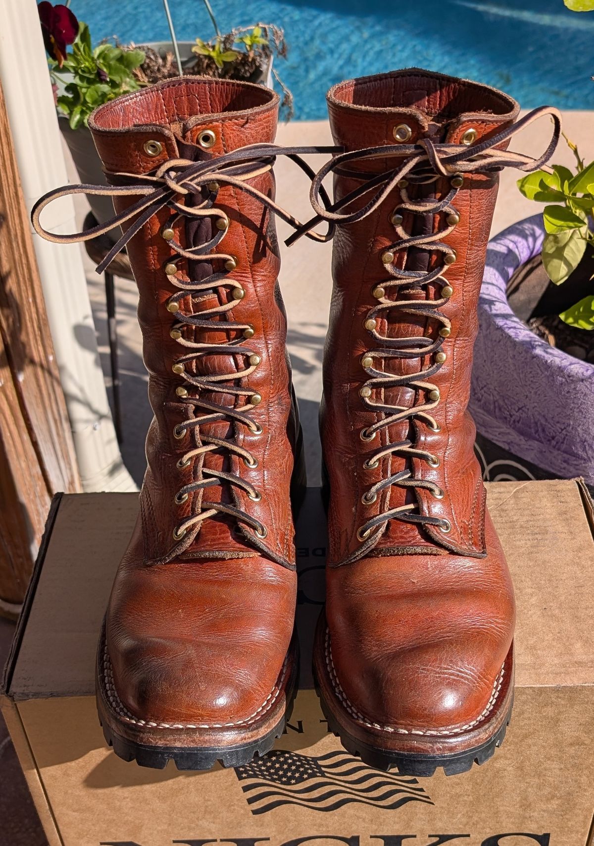 Photo by undertension on January 17, 2026 of the Nicks DomePro in Horween English Tan Dublin.