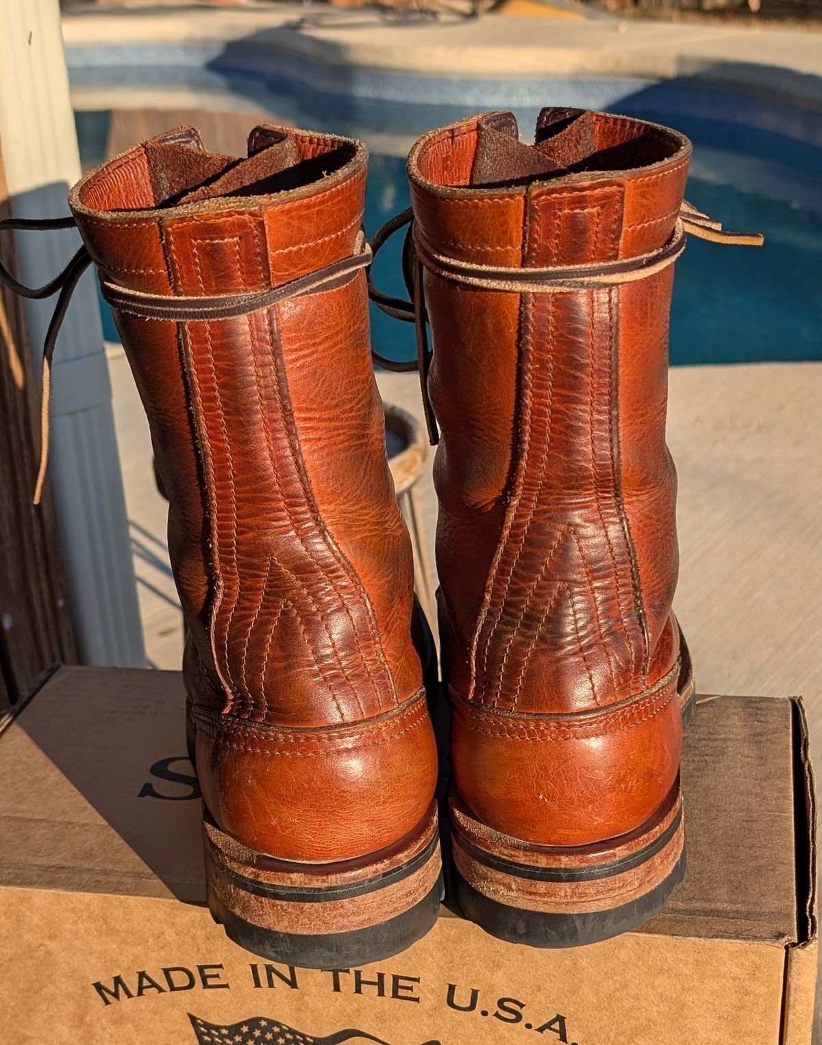 Photo by undertension on February 1, 2026 of the Nicks DomePro in Horween English Tan Dublin.