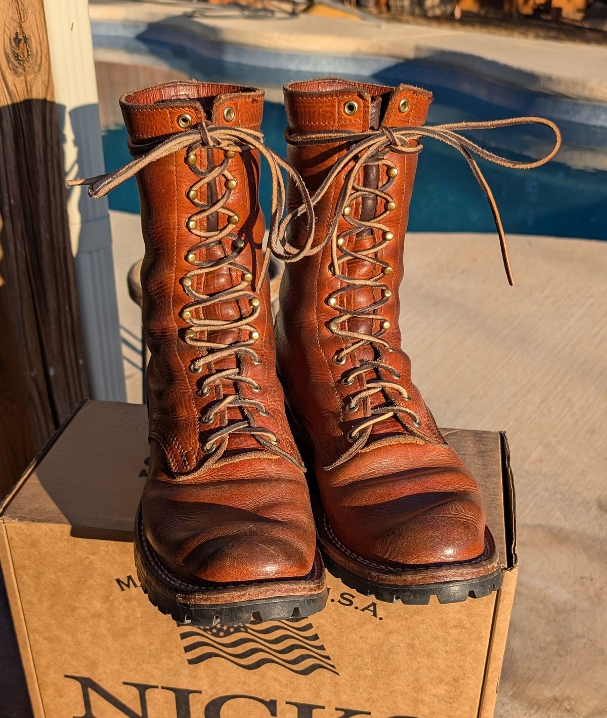 Photo by undertension on February 1, 2026 of the Nicks DomePro in Horween English Tan Dublin.