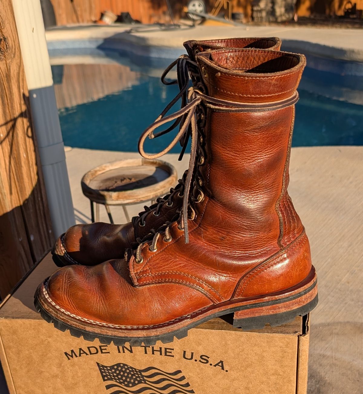 Photo by undertension on February 1, 2026 of the Nicks DomePro in Horween English Tan Dublin.