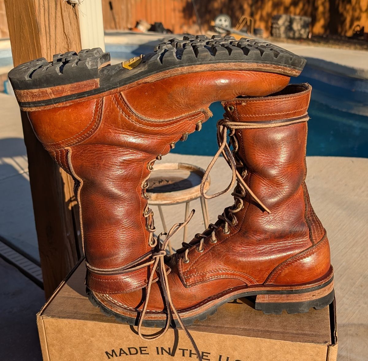 Photo by undertension on February 1, 2026 of the Nicks DomePro in Horween English Tan Dublin.