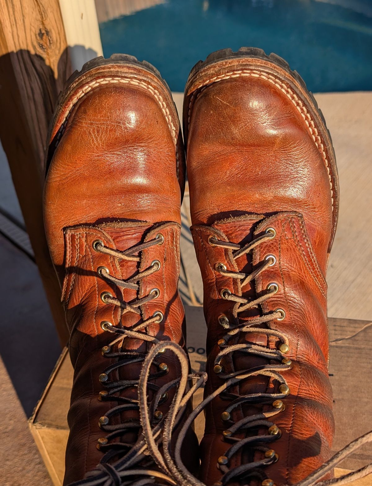 Photo by undertension on February 1, 2026 of the Nicks DomePro in Horween English Tan Dublin.