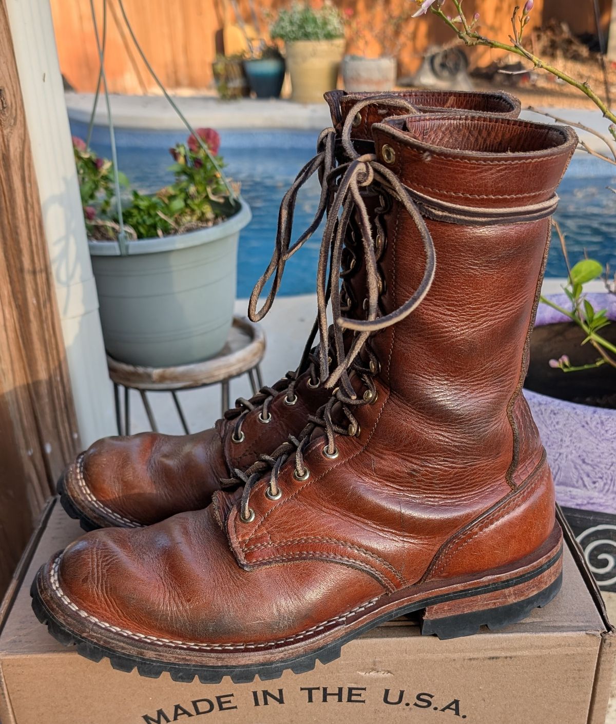 Photo by undertension on March 3, 2026 of the Nicks DomePro in Horween English Tan Dublin.