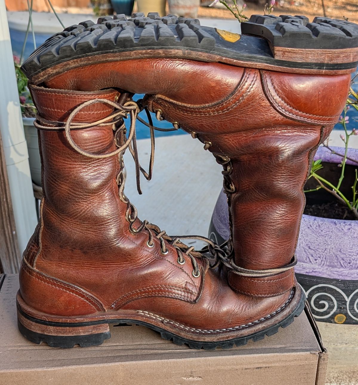 Photo by undertension on March 3, 2026 of the Nicks DomePro in Horween English Tan Dublin.