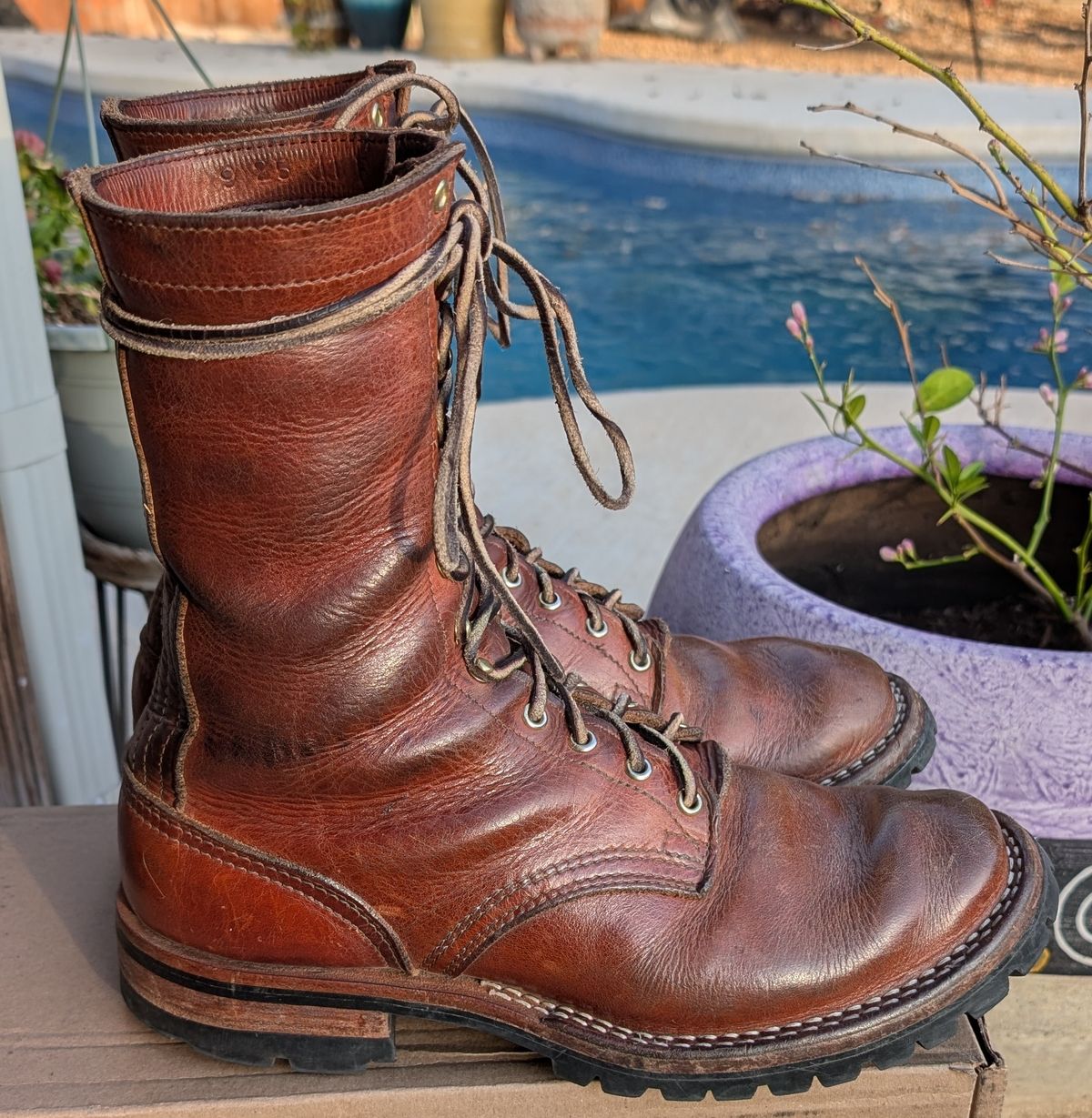 Photo by undertension on March 3, 2026 of the Nicks DomePro in Horween English Tan Dublin.