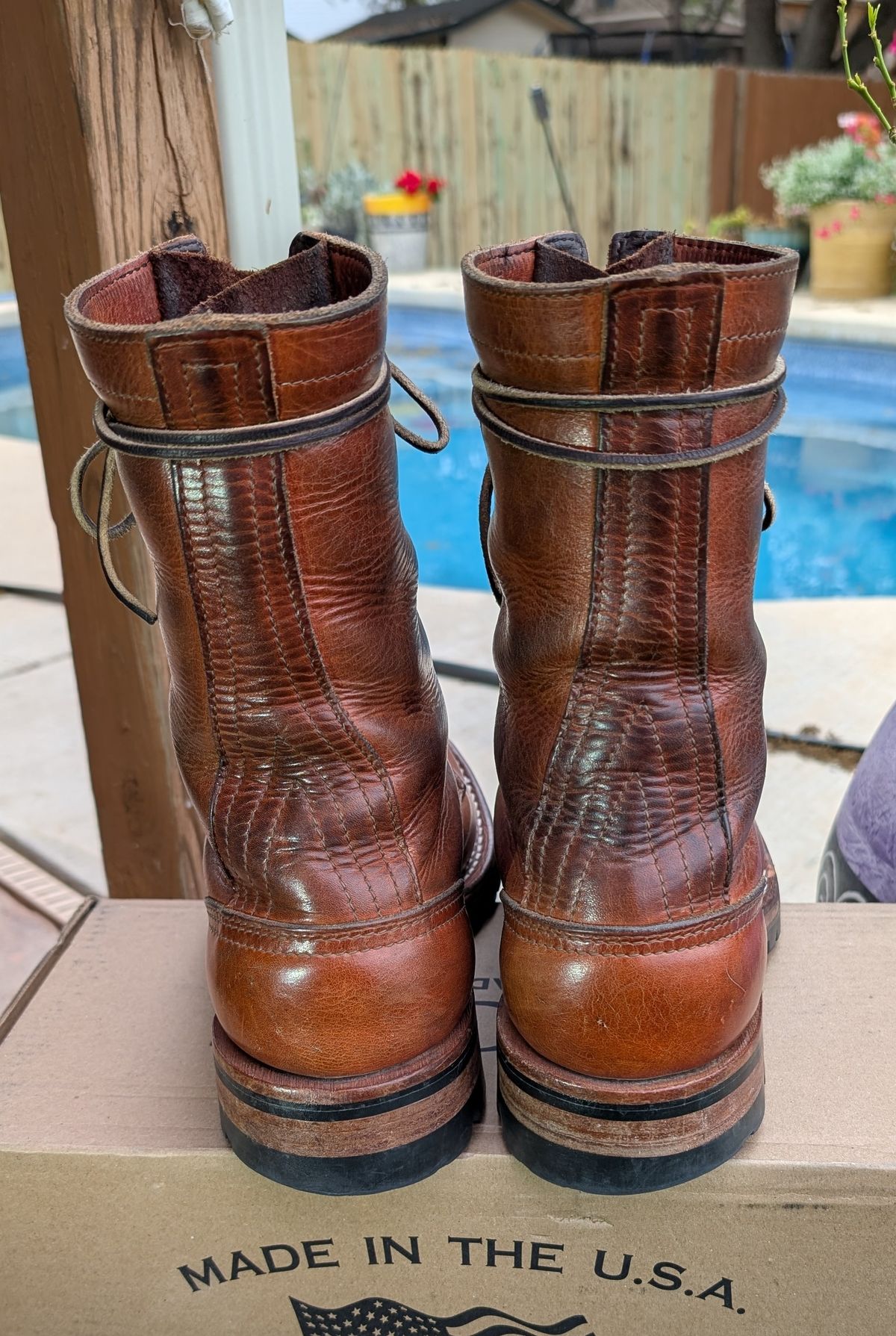 Photo by undertension on April 3, 2026 of the Nicks DomePro in Horween English Tan Dublin.