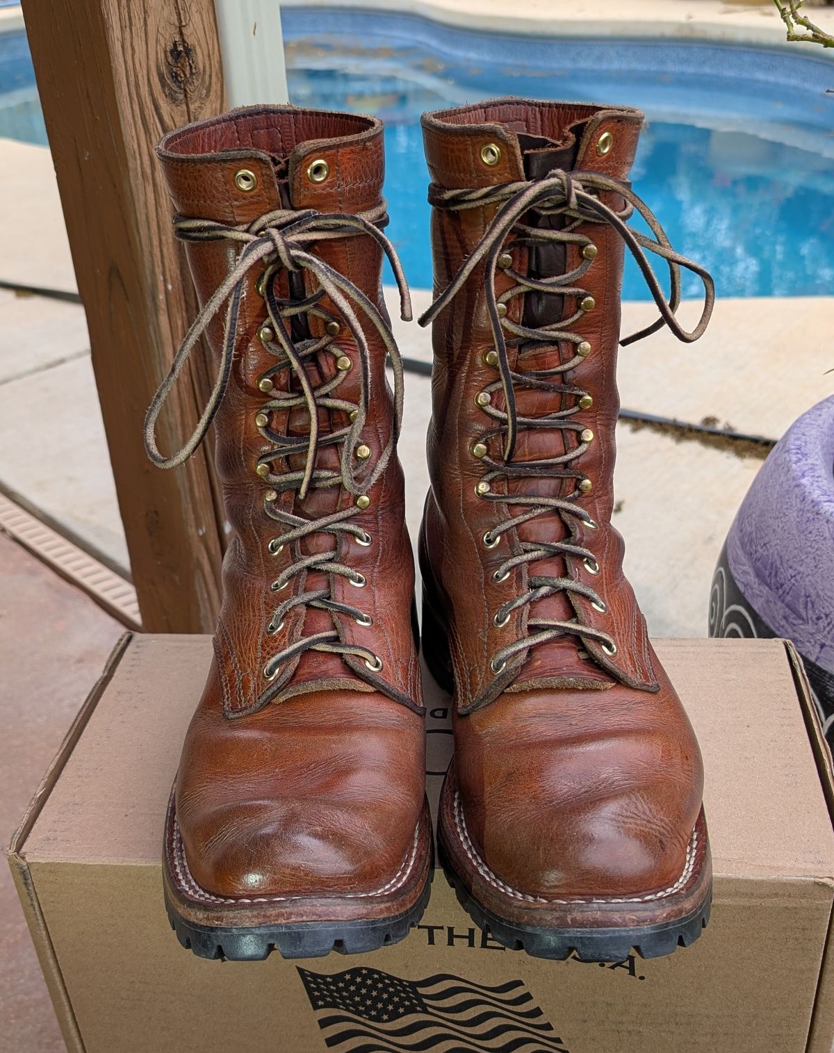 Photo by undertension on April 3, 2026 of the Nicks DomePro in Horween English Tan Dublin.