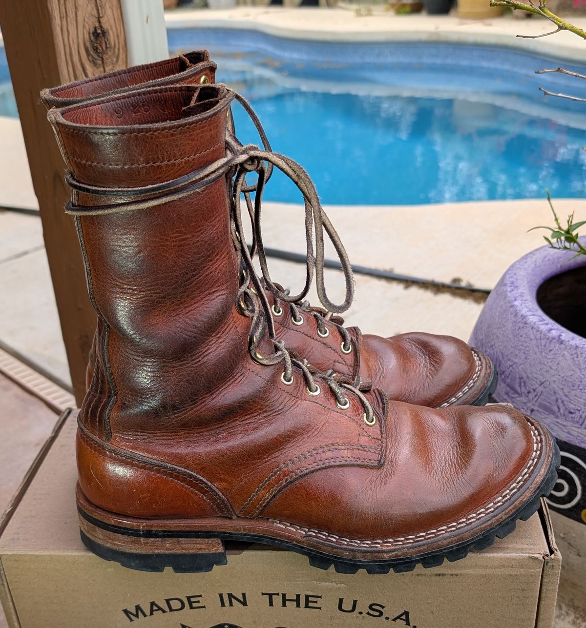 Photo by undertension on April 3, 2026 of the Nicks DomePro in Horween English Tan Dublin.