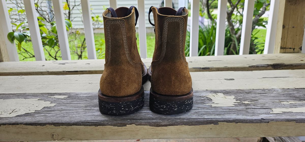 Photo by tastyporkbuns on April 27, 2025 of the Role Club Boondockers in Rich Brown Roughout.
