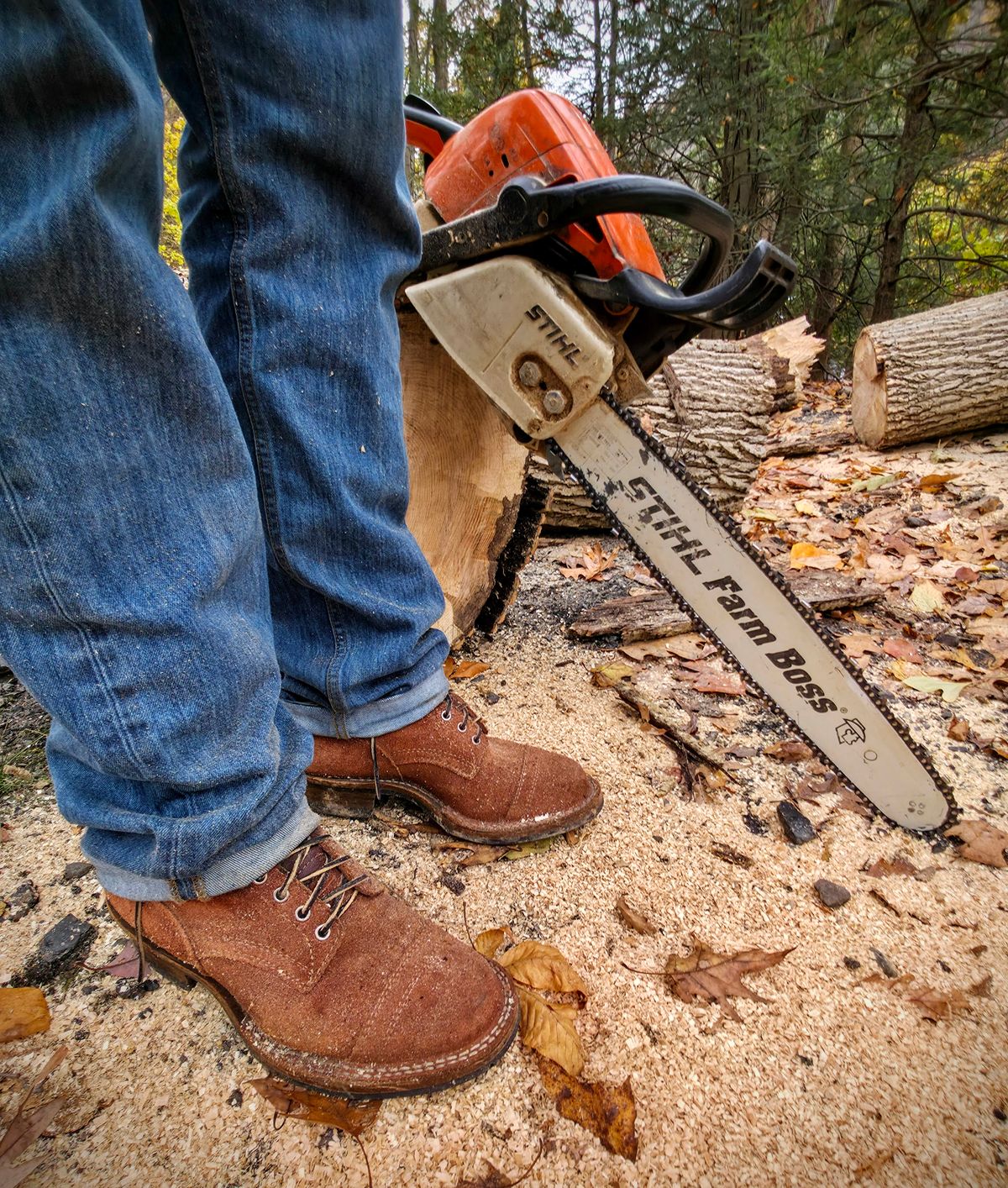 Photo by DaveWilkes on October 31, 2025 of the White's Bounty Hunter in Seidel Red Dog Oil Tan Roughout.
