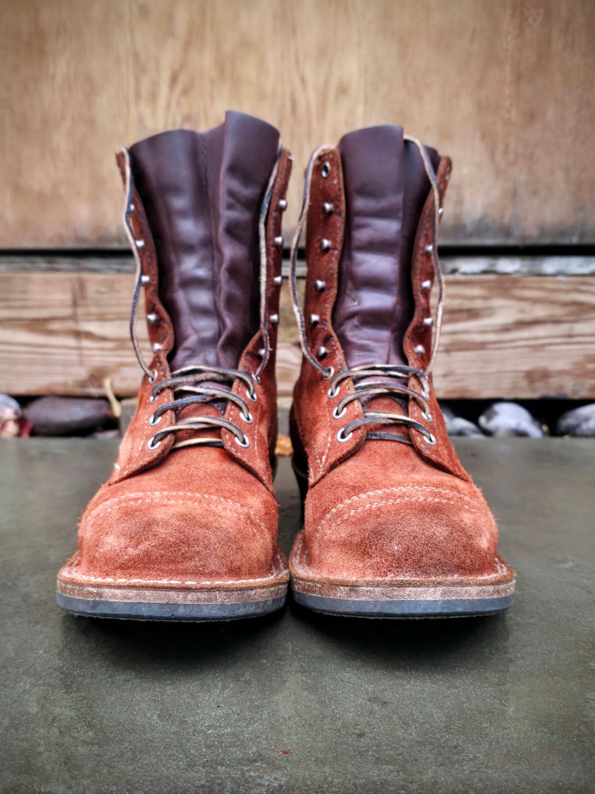 Photo by DaveWilkes on November 5, 2025 of the White's Bounty Hunter in Seidel Red Dog Oil Tan Roughout.