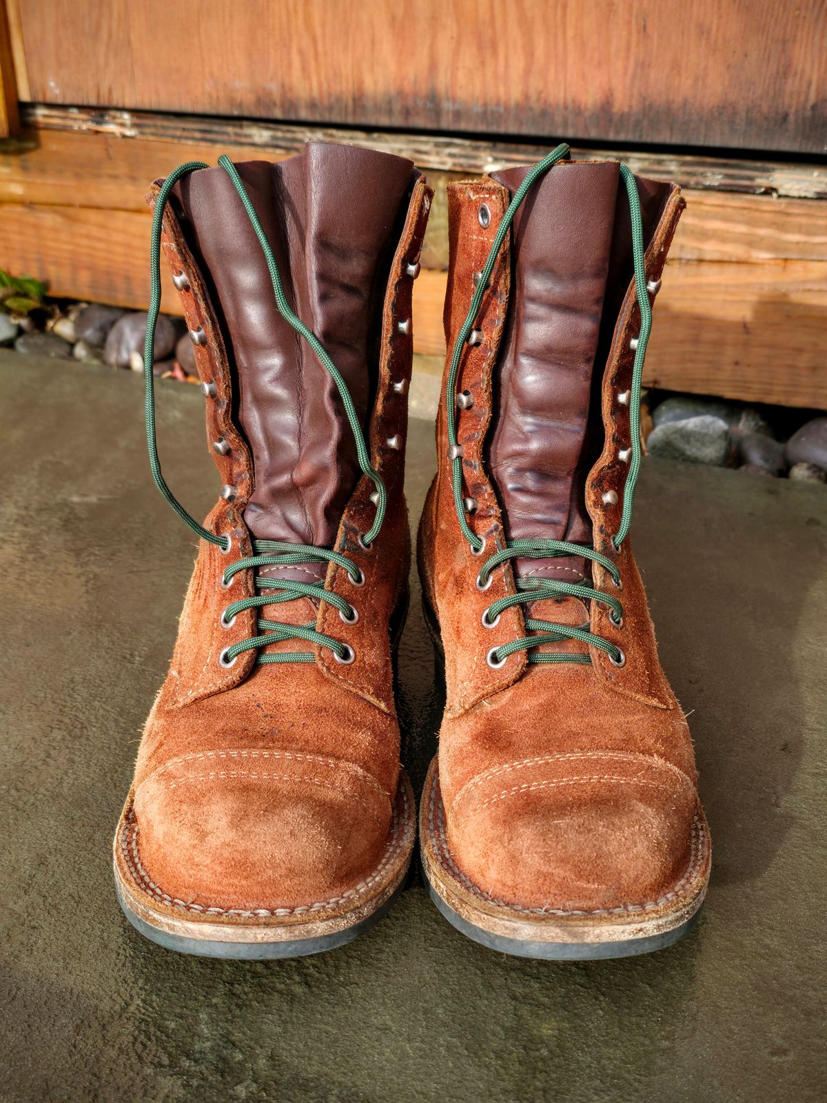 Photo by DaveWilkes on December 1, 2025 of the White's Bounty Hunter in Seidel Red Dog Oil Tan Roughout.