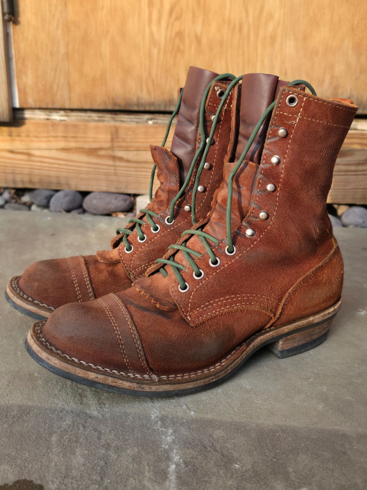 Photo by DaveWilkes on February 5, 2026 of the White's Bounty Hunter in Seidel Red Dog Oil Tan Roughout.