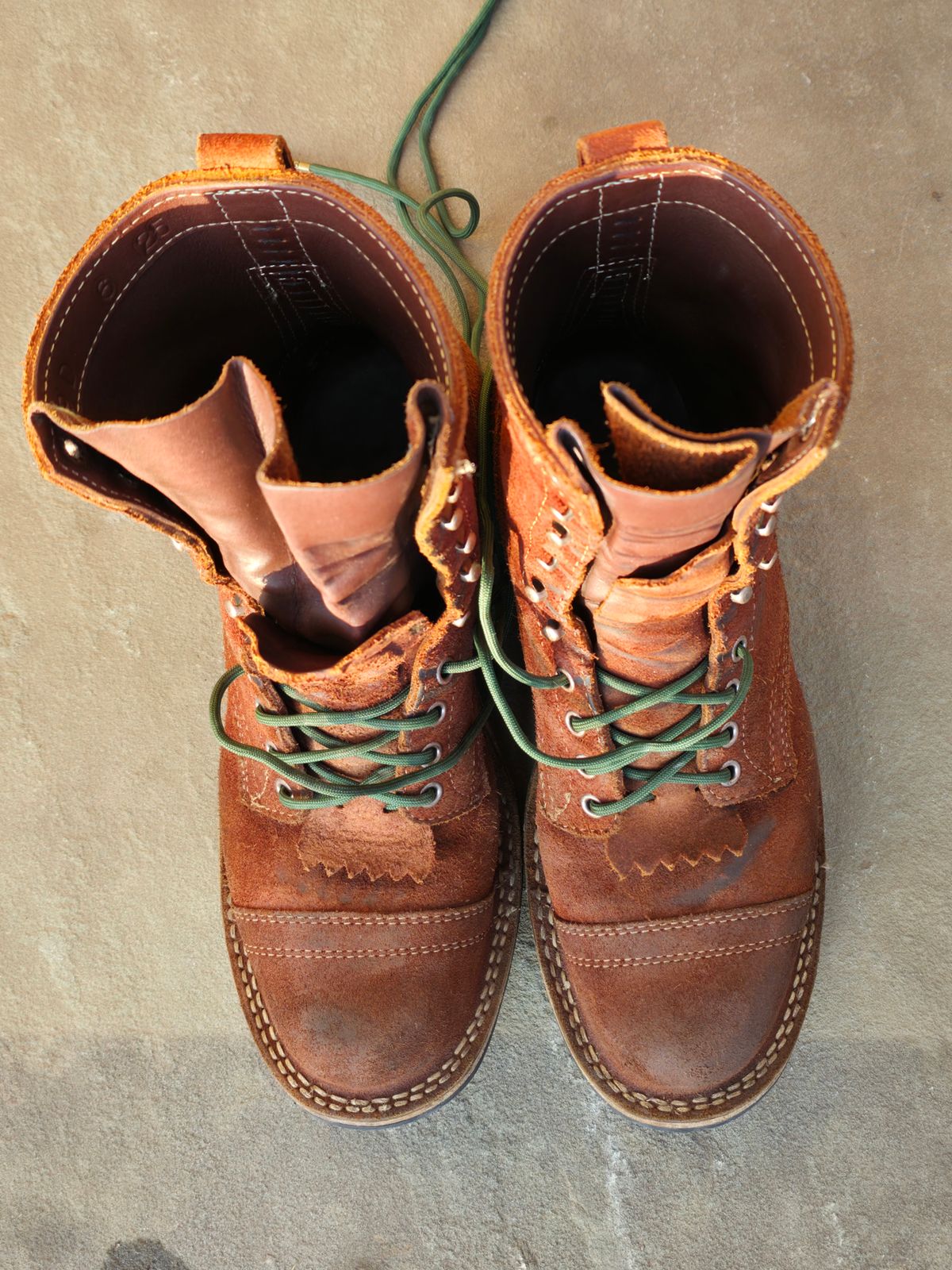 Photo by DaveWilkes on February 5, 2026 of the White's Bounty Hunter in Seidel Red Dog Oil Tan Roughout.