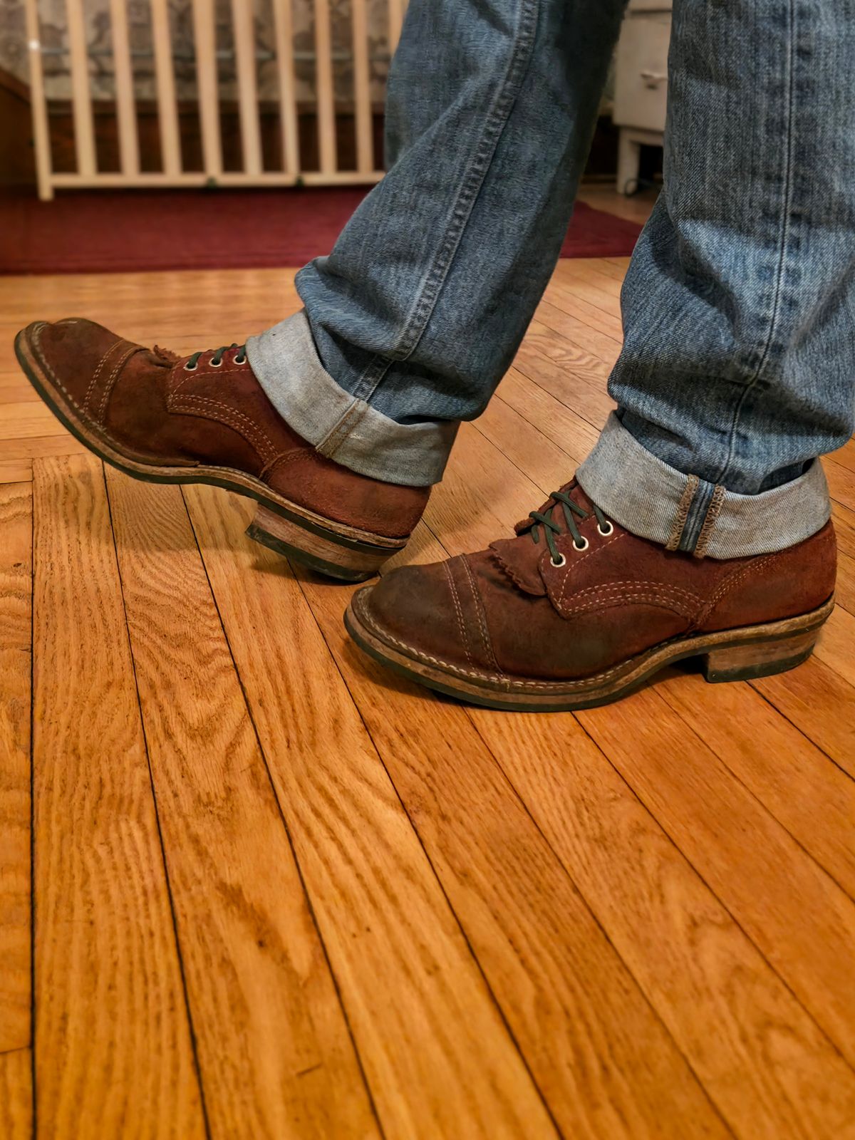 Photo by DaveWilkes on March 6, 2026 of the White's Bounty Hunter in Seidel Red Dog Oil Tan Roughout.