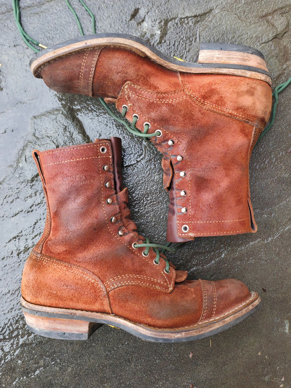 Photo by DaveWilkes on March 5, 2026 of the White's Bounty Hunter in Seidel Red Dog Oil Tan Roughout.