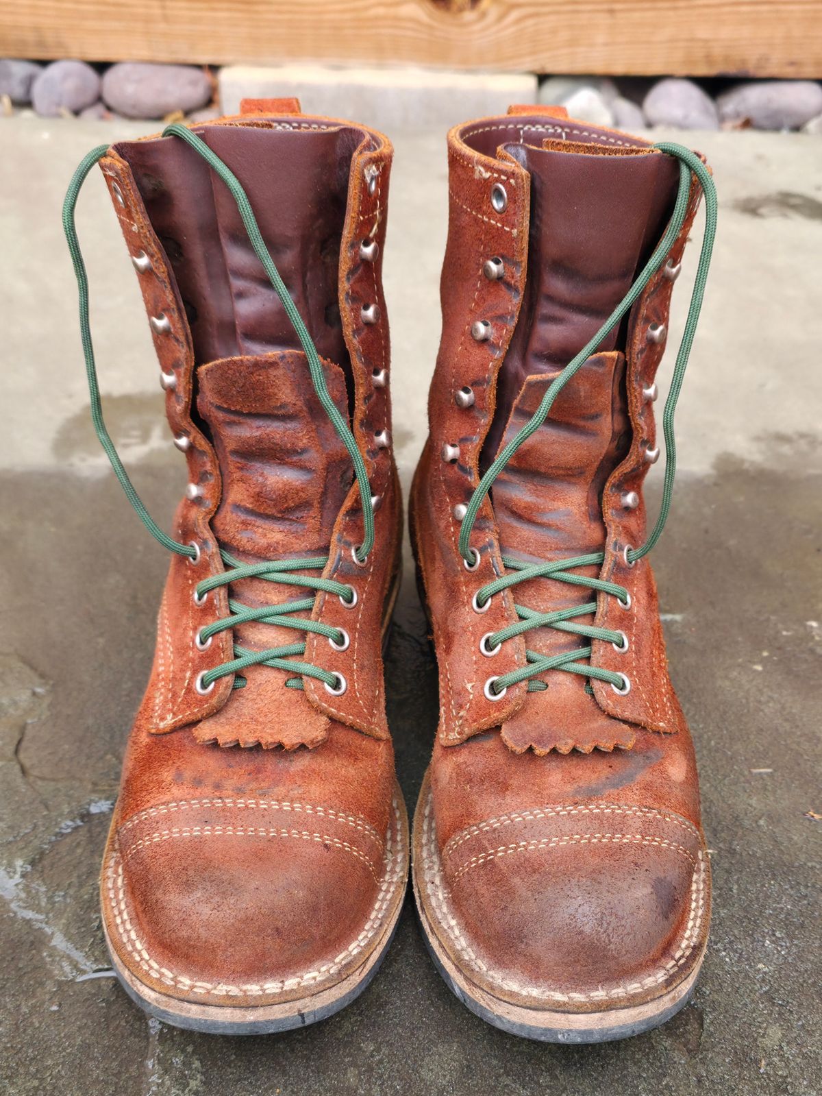 Photo by DaveWilkes on March 5, 2026 of the White's Bounty Hunter in Seidel Red Dog Oil Tan Roughout.